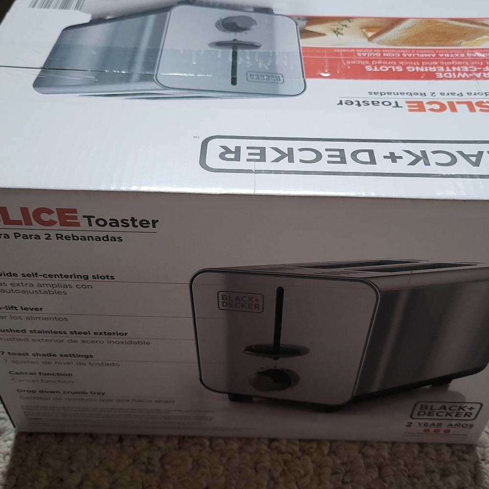 Black+Decker 2 slice toster